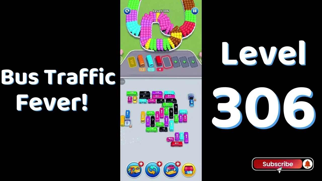 Bus Traffic Fever Level 306 board