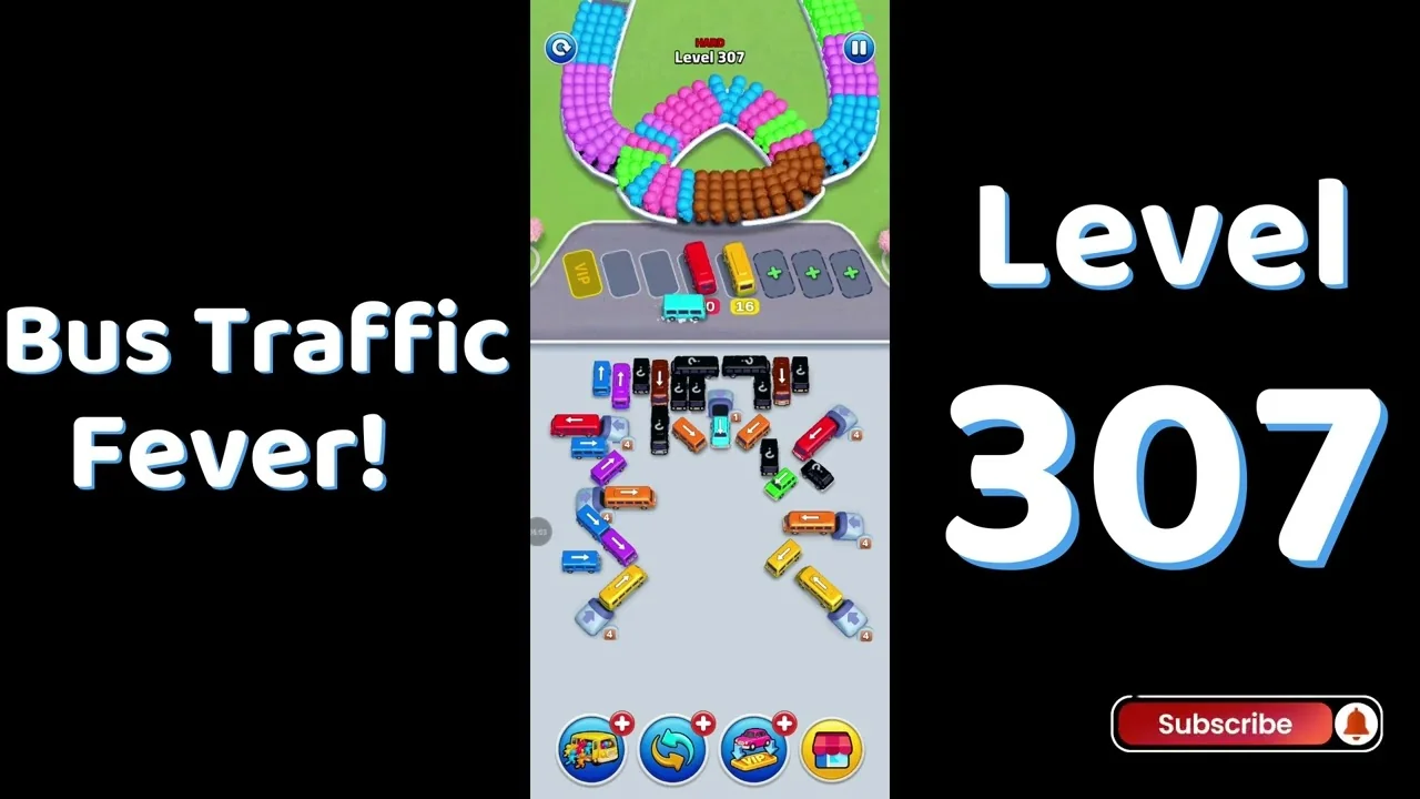 Bus Traffic Fever Level 307 board