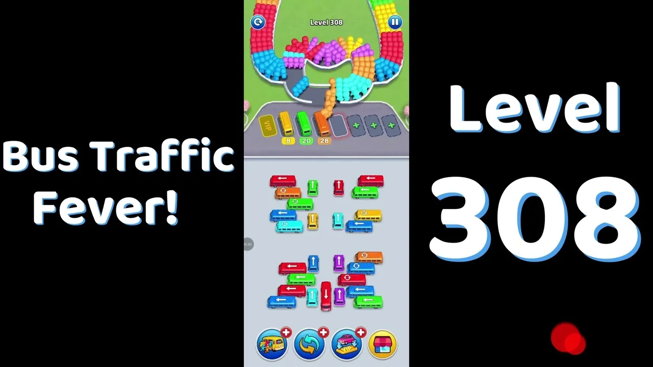 Bus Traffic Fever Level 308 board