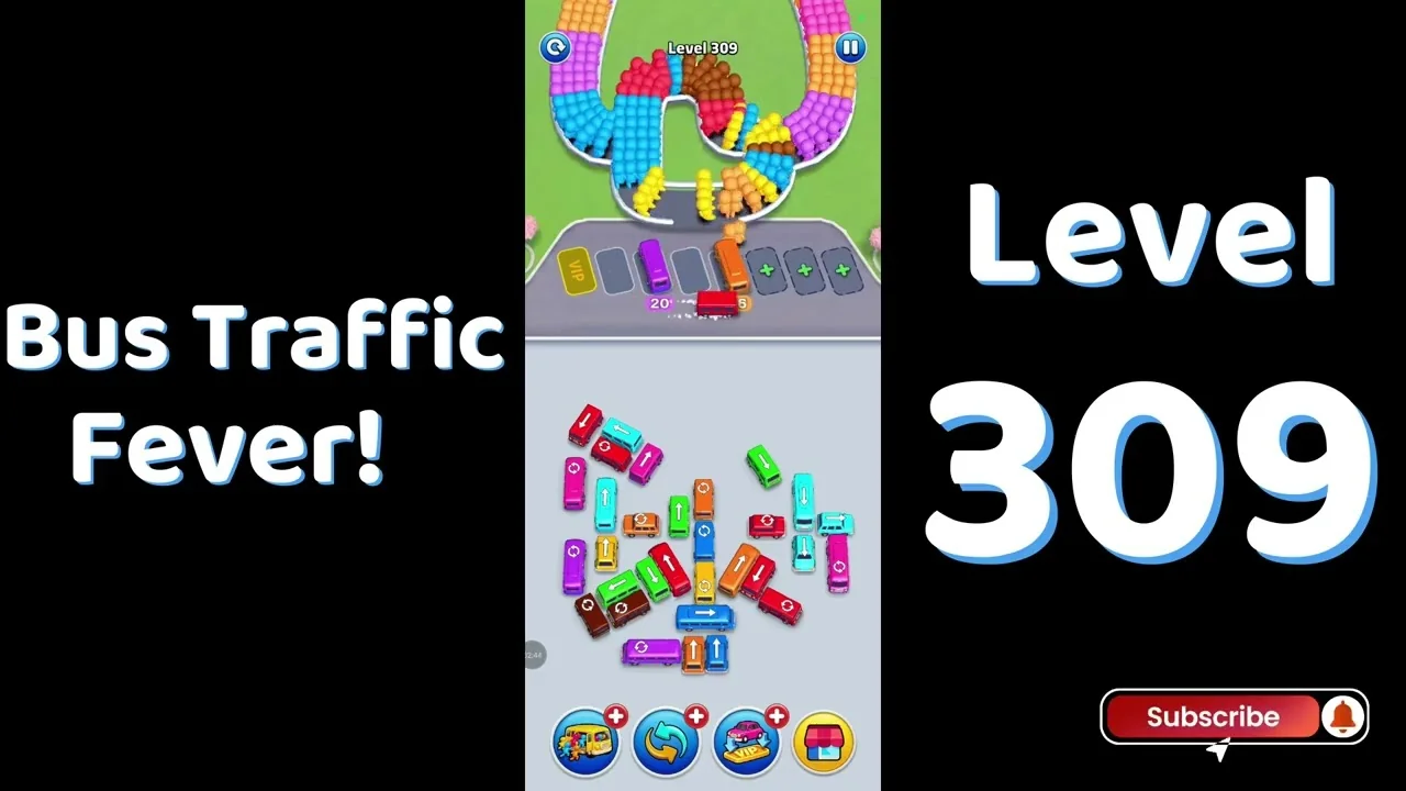 Bus Traffic Fever Level 309 board