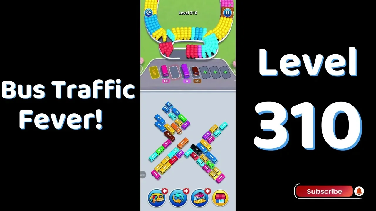 Bus Traffic Fever Level 310 board