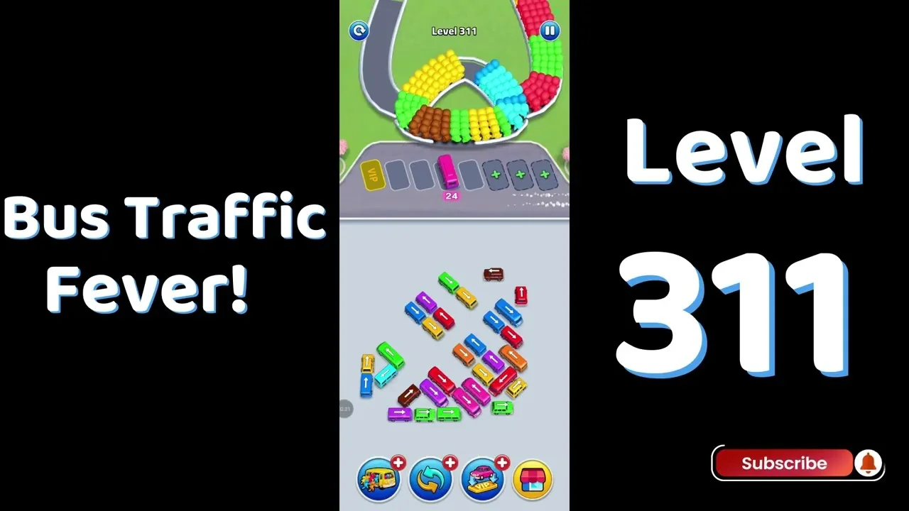 Bus Traffic Fever Level 311 board