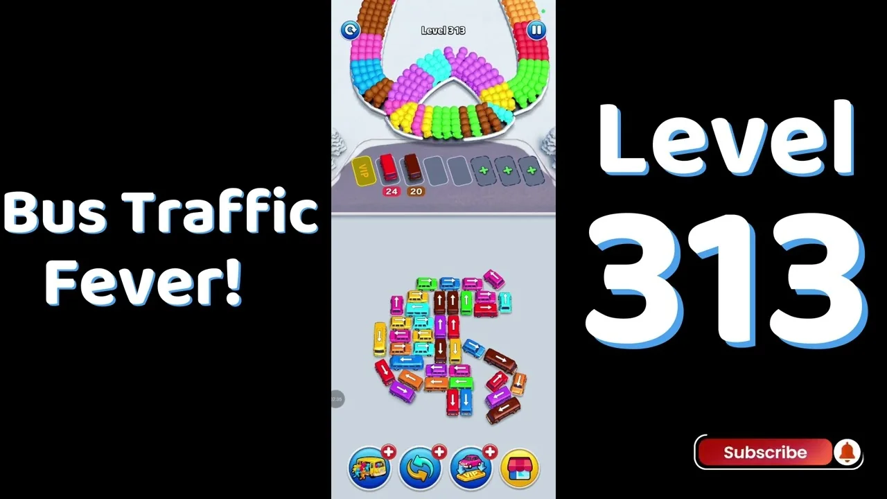 Bus Traffic Fever Level 313 board