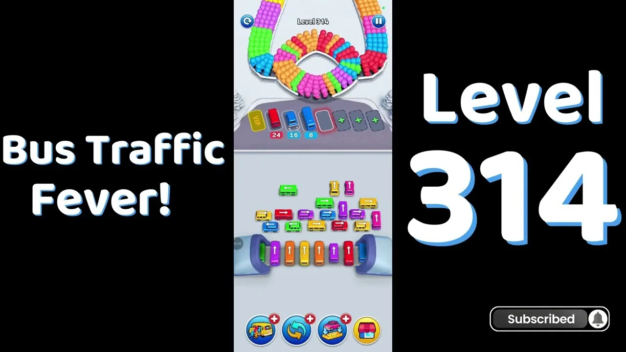 Bus Traffic Fever Level 314 board
