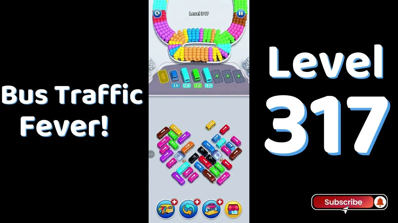 Bus Traffic Fever Level 317 board