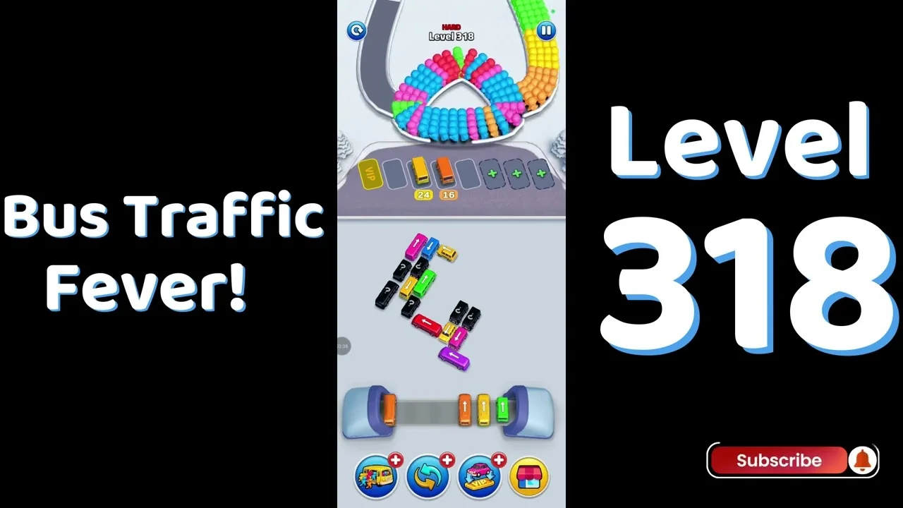Bus Traffic Fever Level 318 board