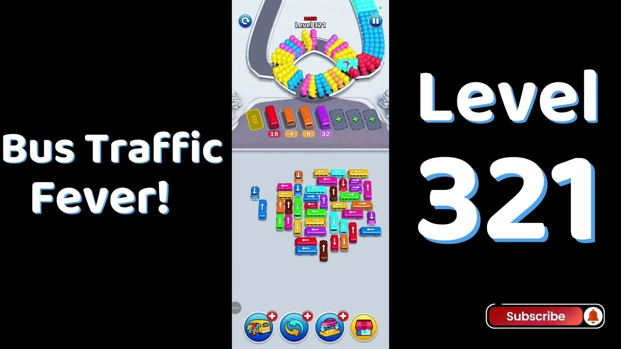 Bus Traffic Fever Level 321 board