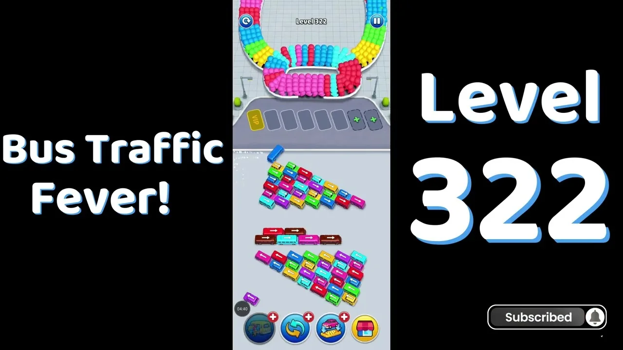 Bus Traffic Fever Level 322 board