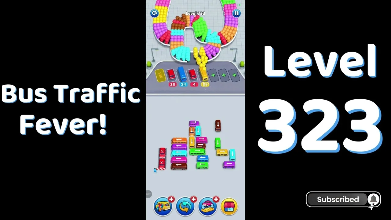 Bus Traffic Fever Level 323 board