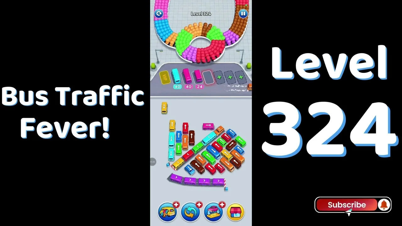 Bus Traffic Fever Level 324 board