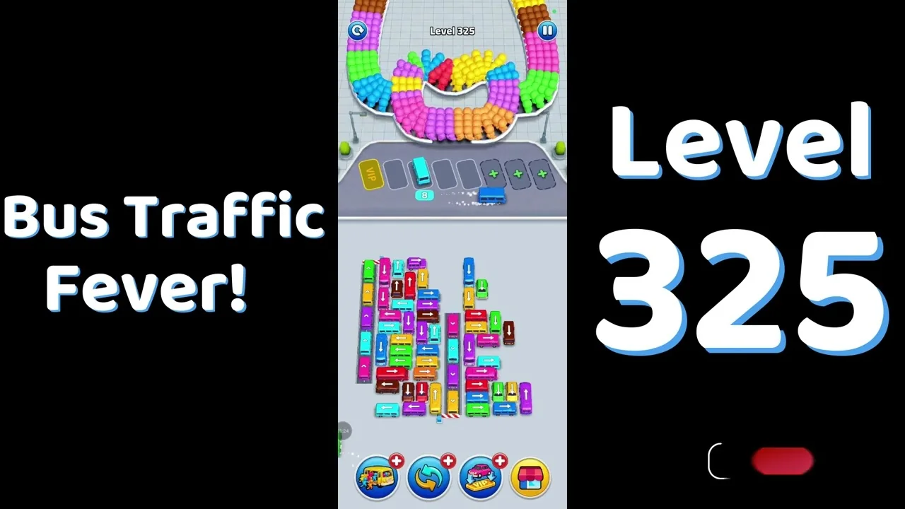 Bus Traffic Fever Level 325 board