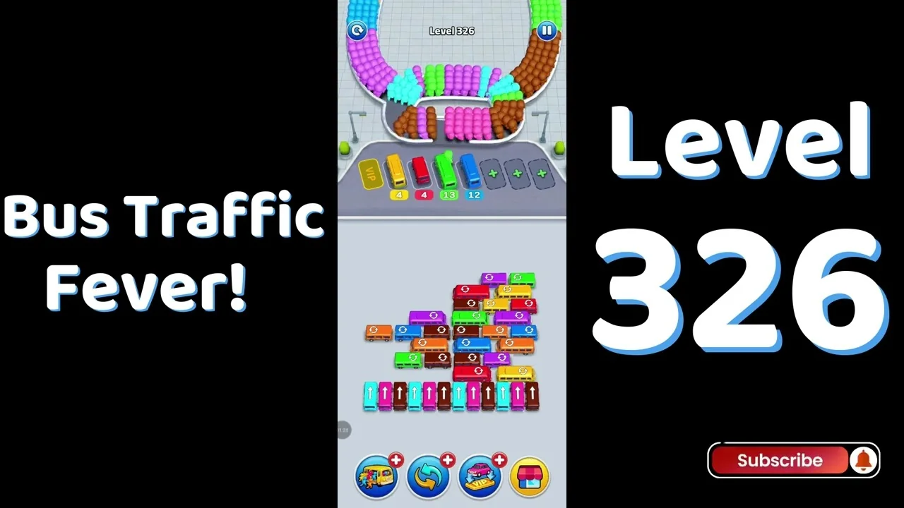 Bus Traffic Fever Level 326 board