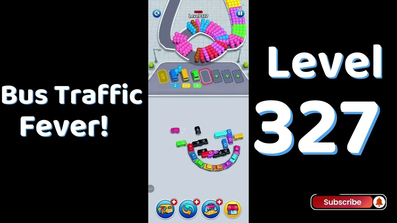 Bus Traffic Fever Level 327 board