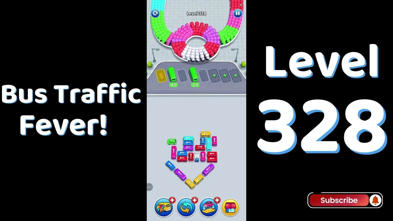 Bus Traffic Fever Level 328 board