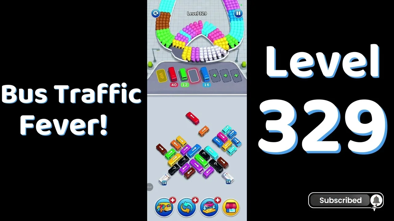 Bus Traffic Fever Level 329 board