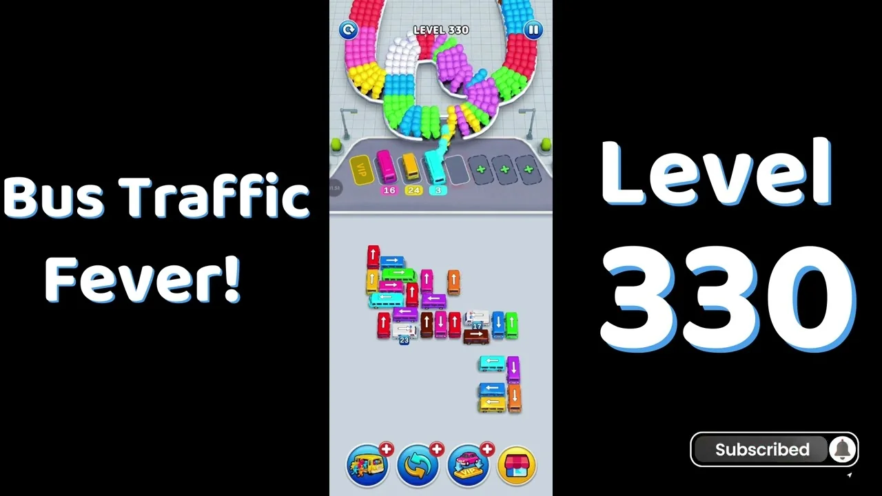 Bus Traffic Fever Level 330 board