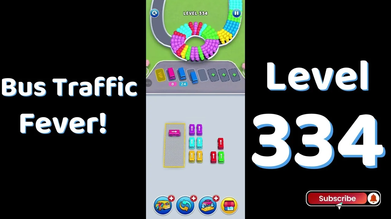 Bus Traffic Fever Level 334 board