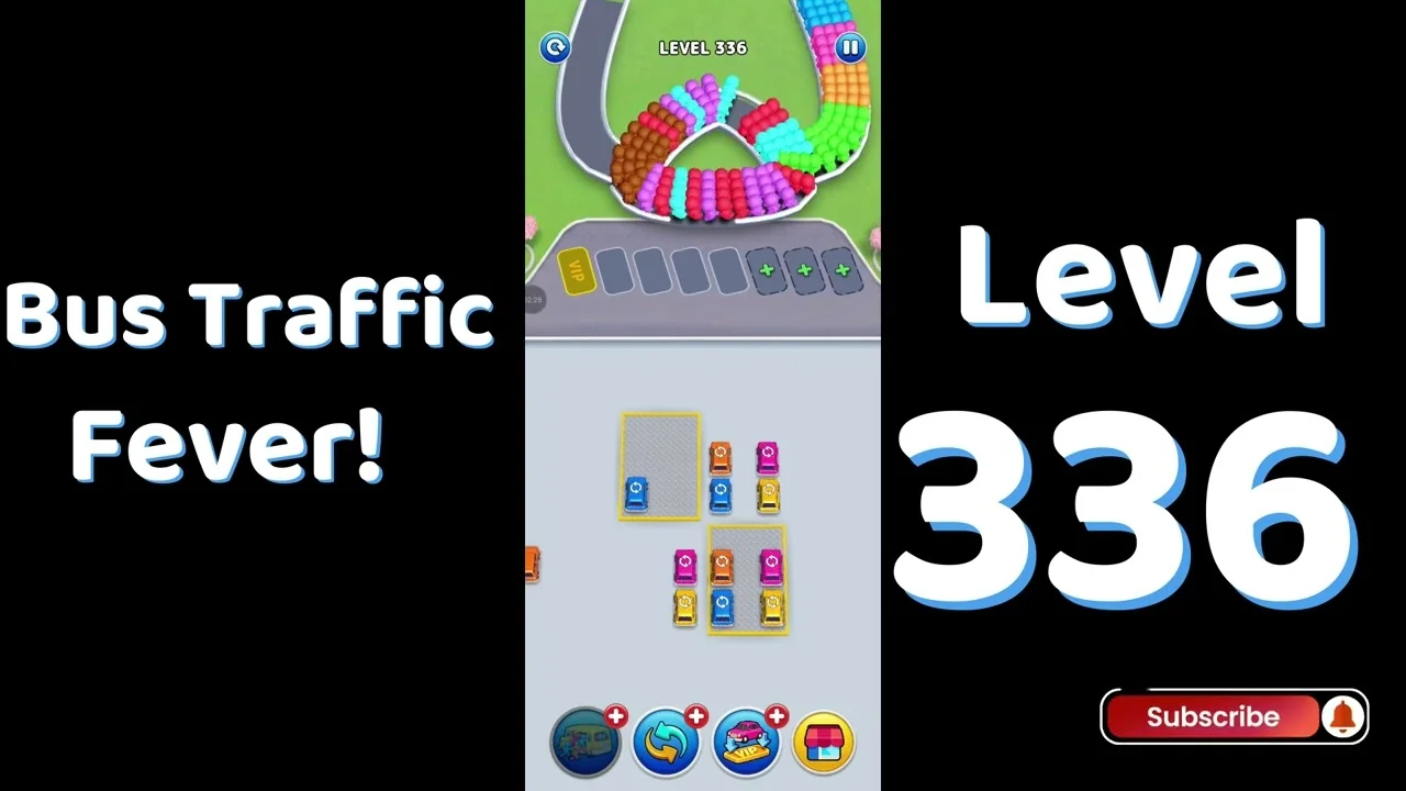 Bus Traffic Fever Level 336 board