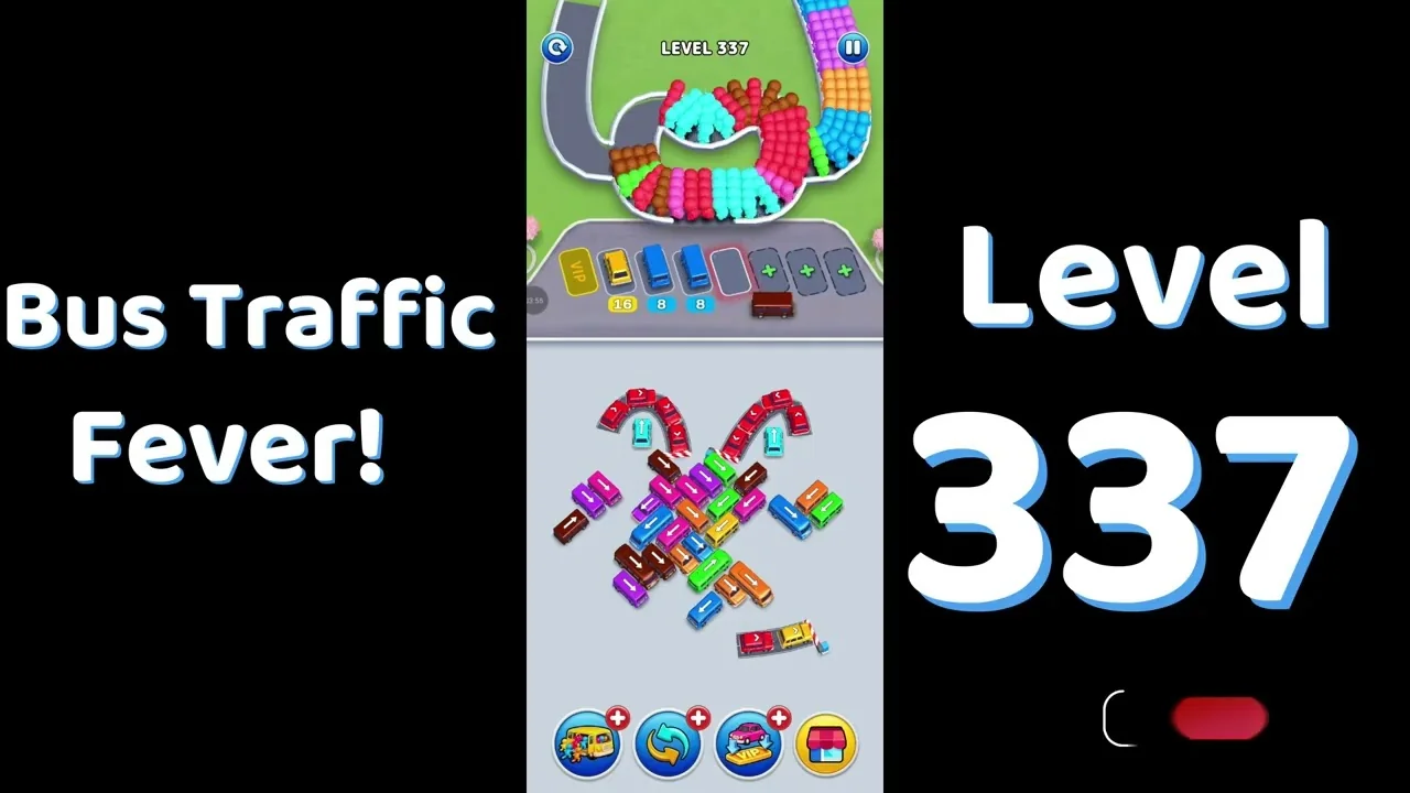 Bus Traffic Fever Level 337 board