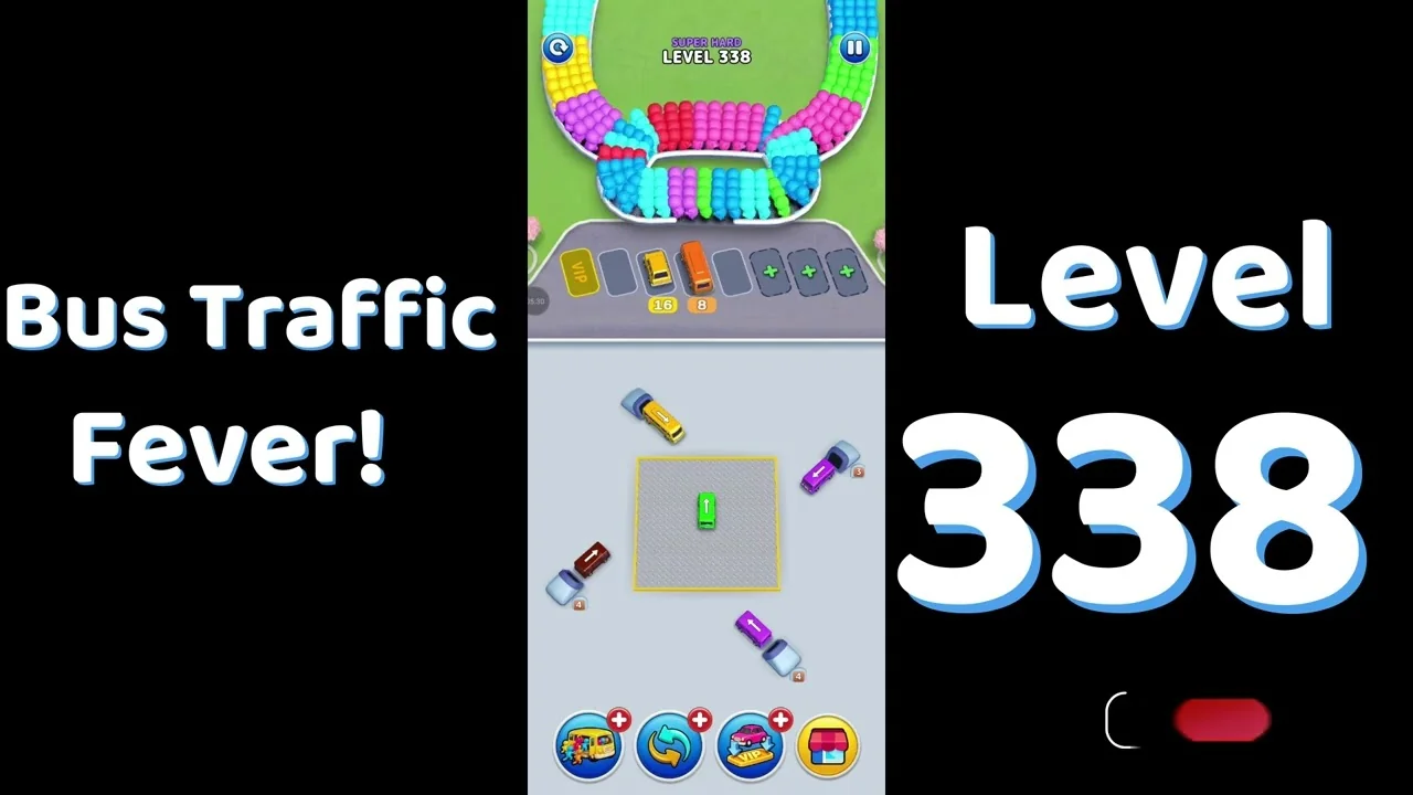 Bus Traffic Fever Level 338 board