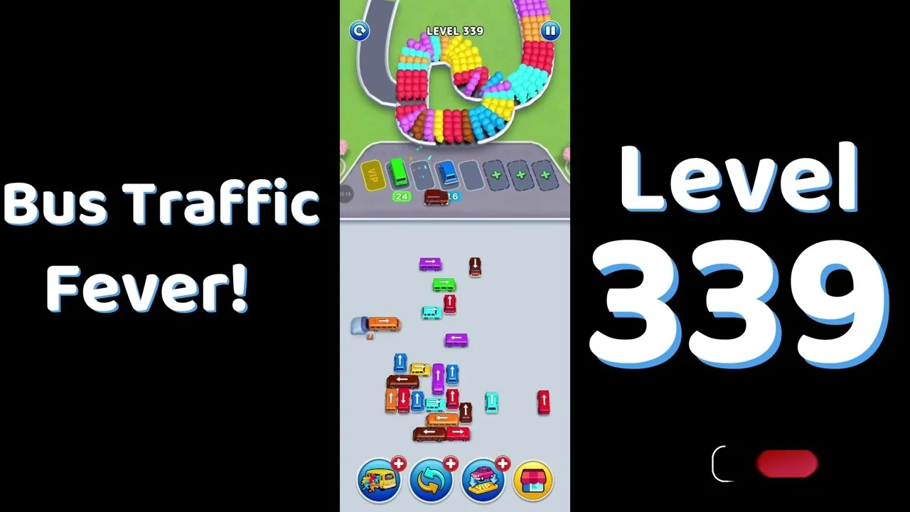Bus Traffic Fever Level 339 board