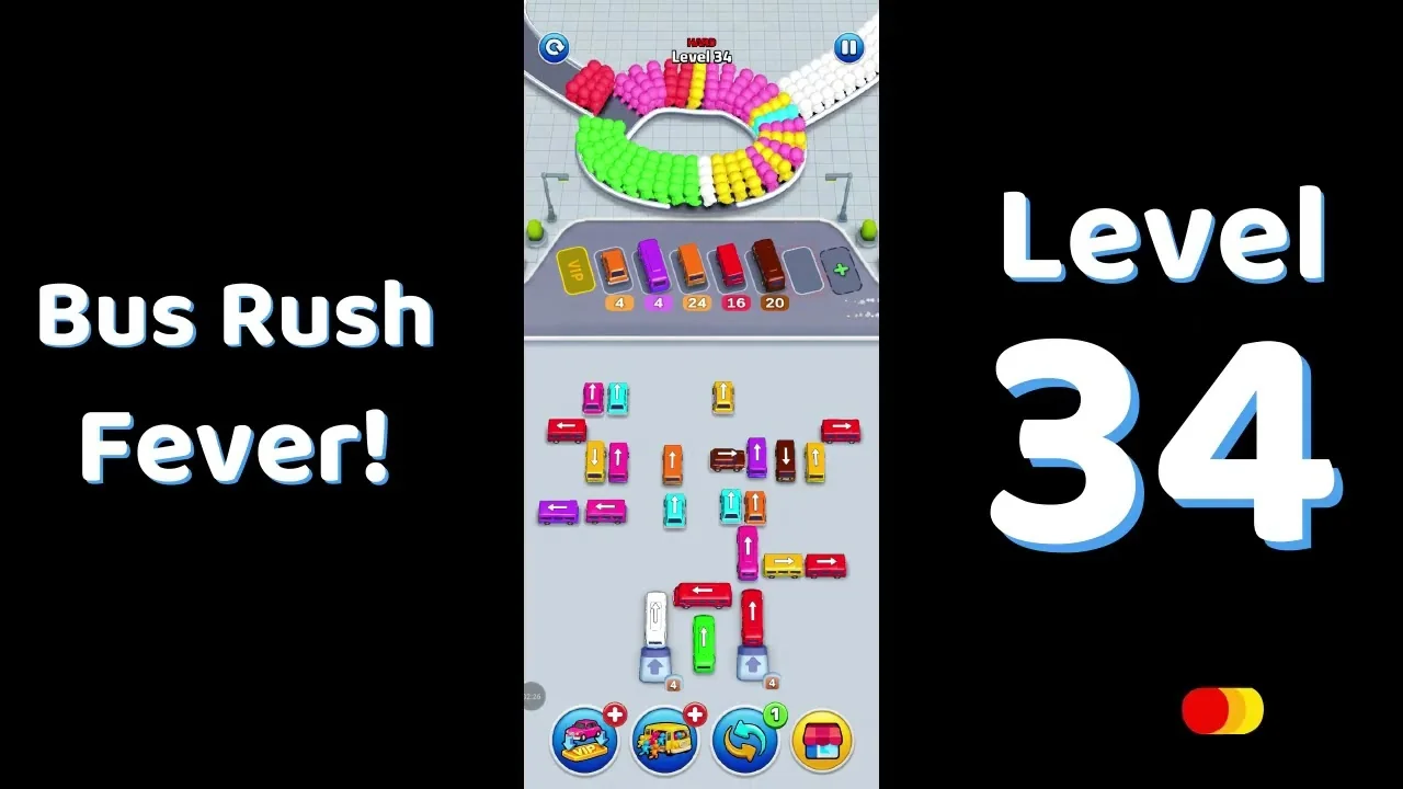 Bus Traffic Fever Level 34 board