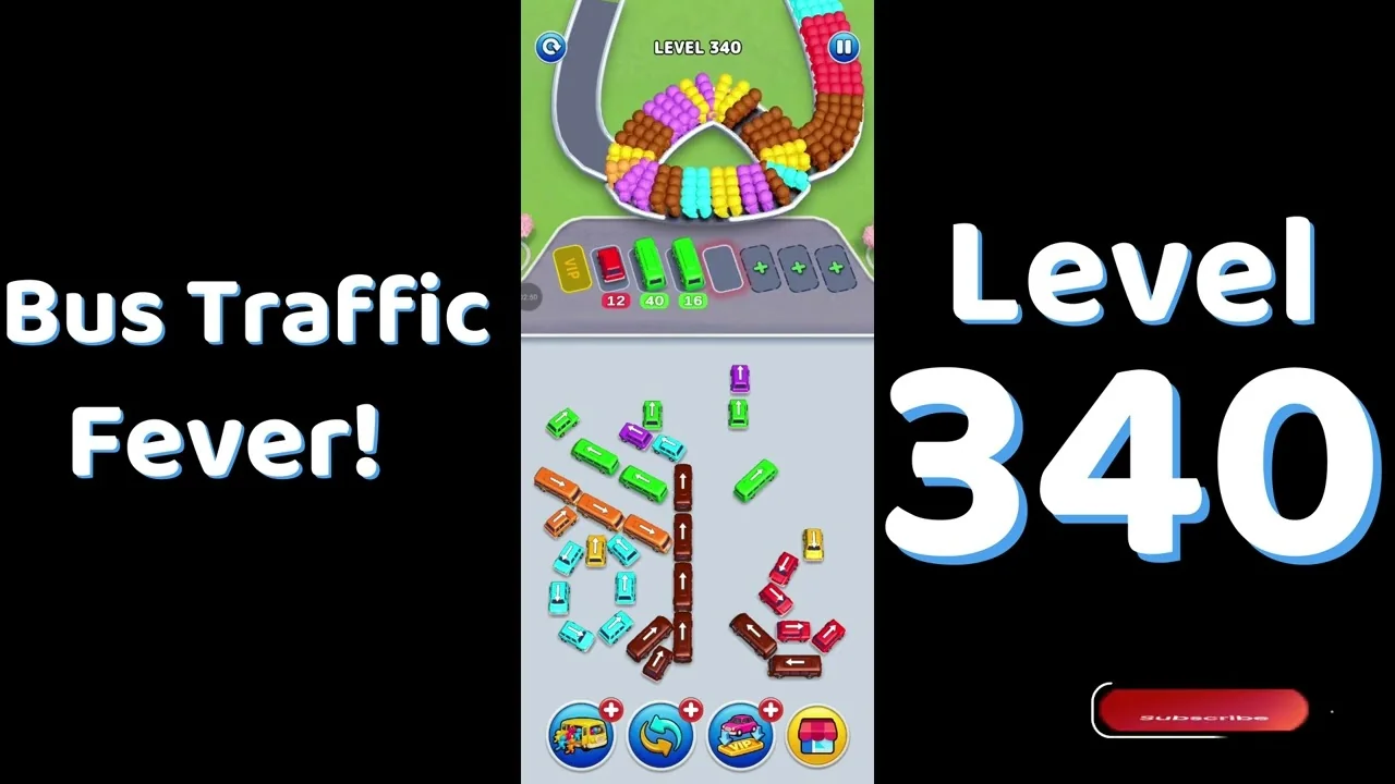 Bus Traffic Fever Level 340 board