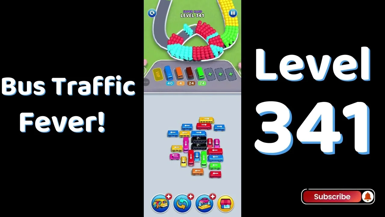 Bus Traffic Fever Level 341 board