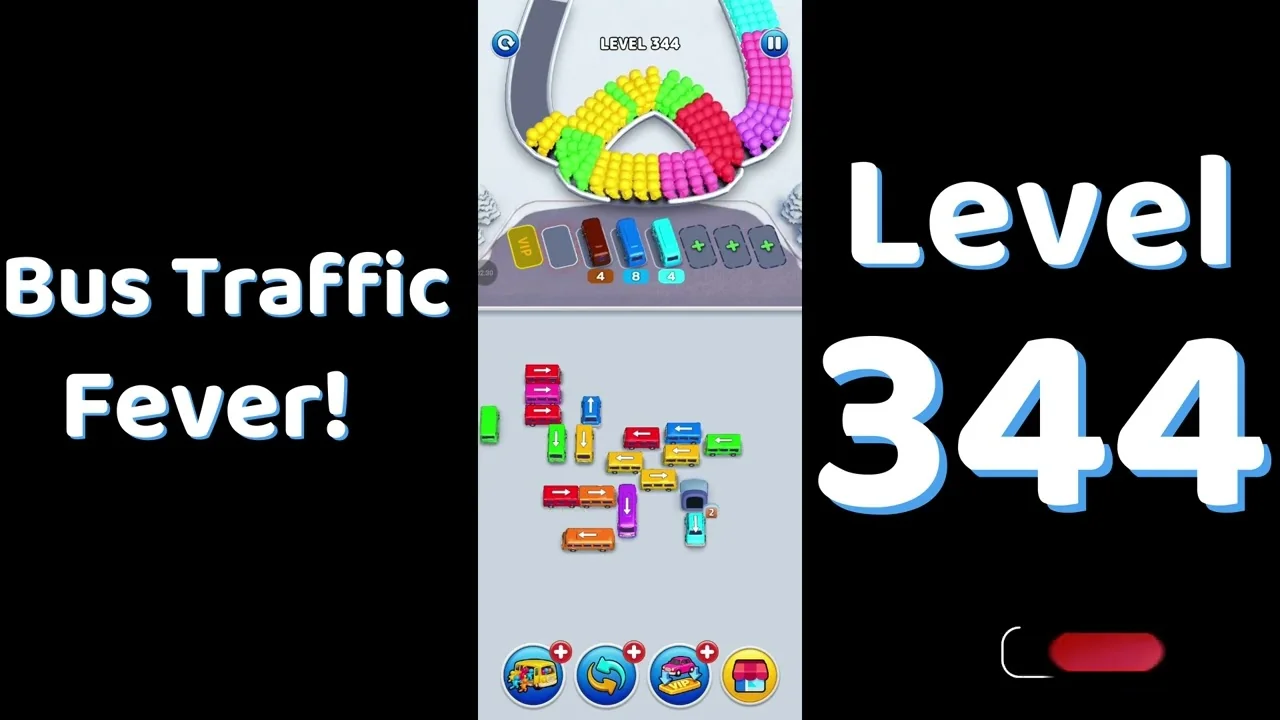 Bus Traffic Fever Level 344 board