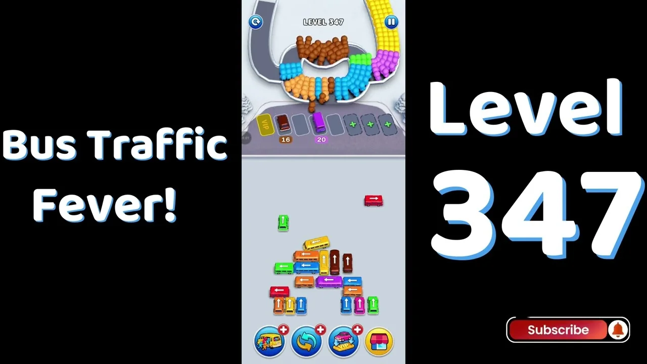 Bus Traffic Fever Level 347 board