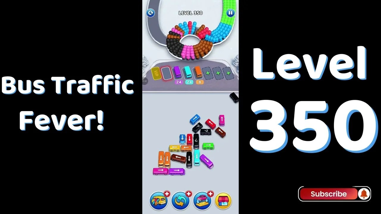 Bus Traffic Fever Level 350 board