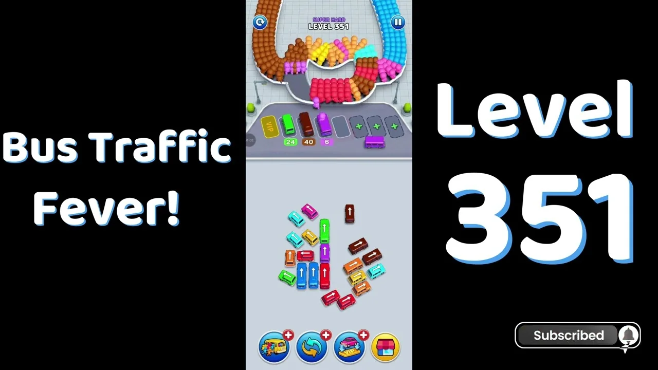 Bus Traffic Fever Level 351 board