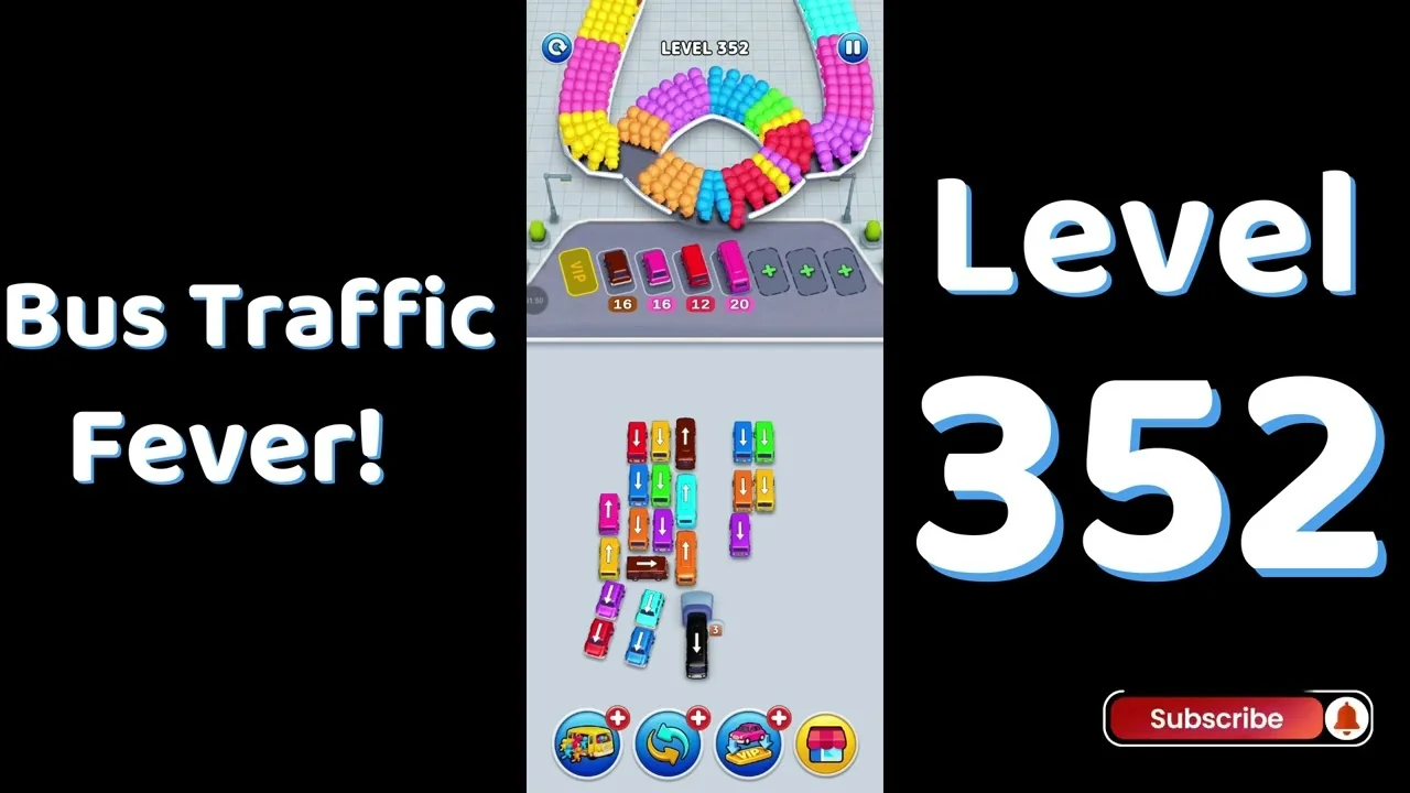 Bus Traffic Fever Level 352 board