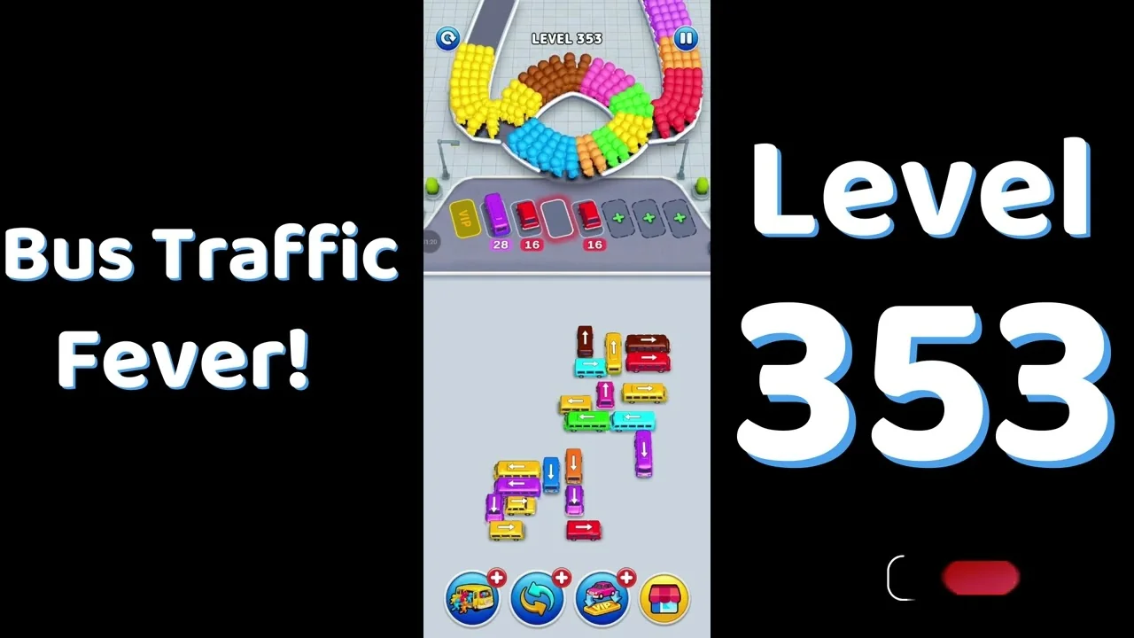 Bus Traffic Fever Level 353 board