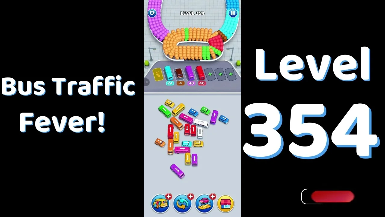 Bus Traffic Fever Level 354 board