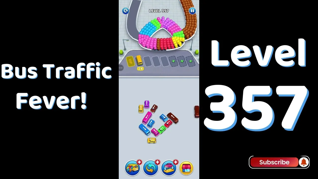 Bus Traffic Fever Level 357 board