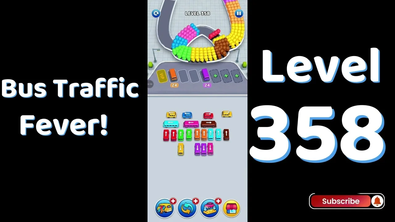 Bus Traffic Fever Level 358 board