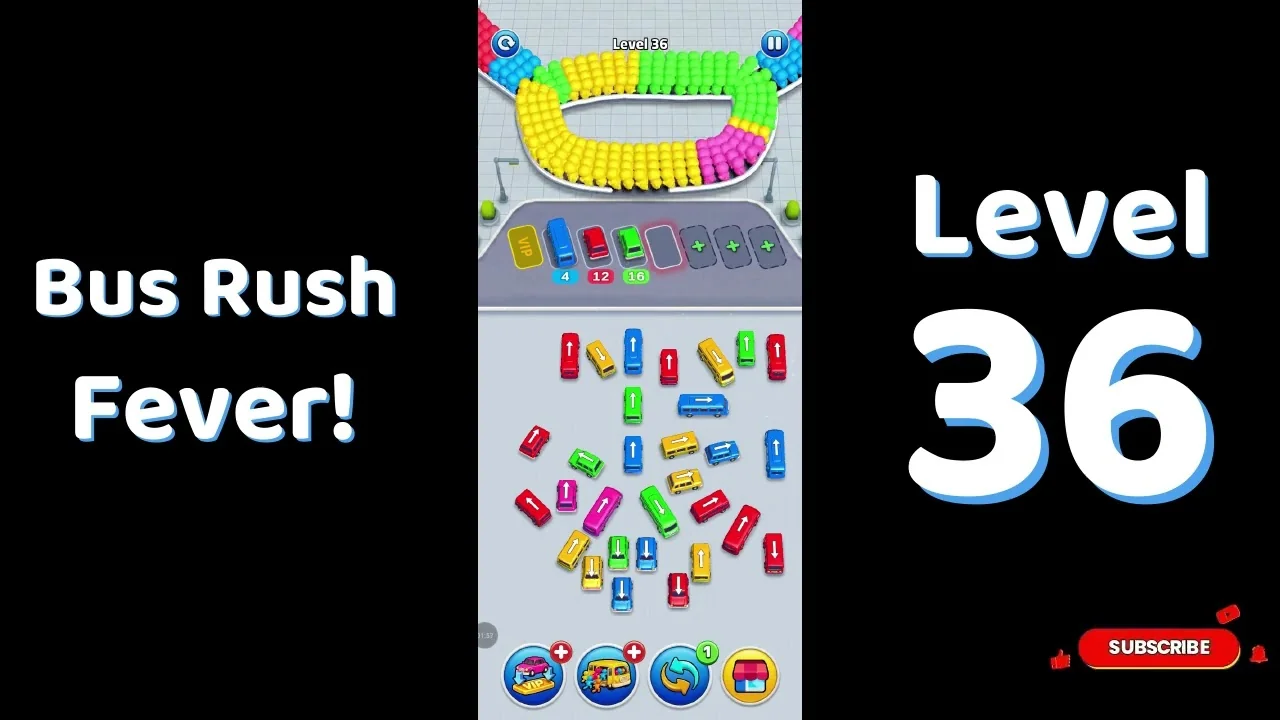 Bus Traffic Fever Level 36 board
