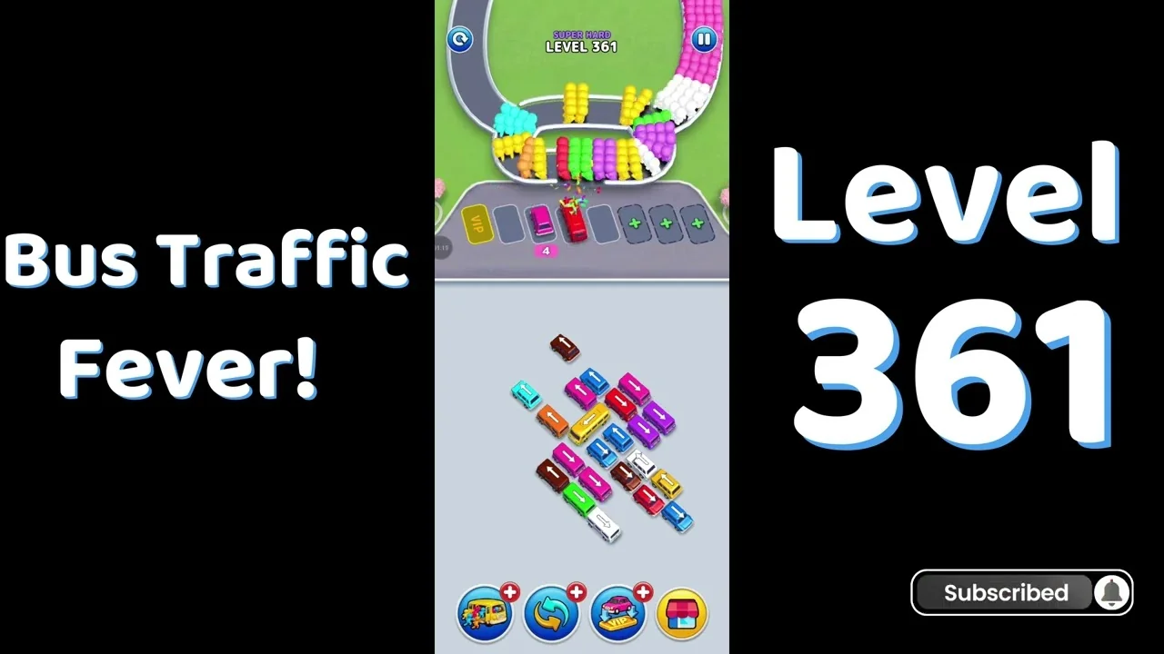 Bus Traffic Fever Level 361 board