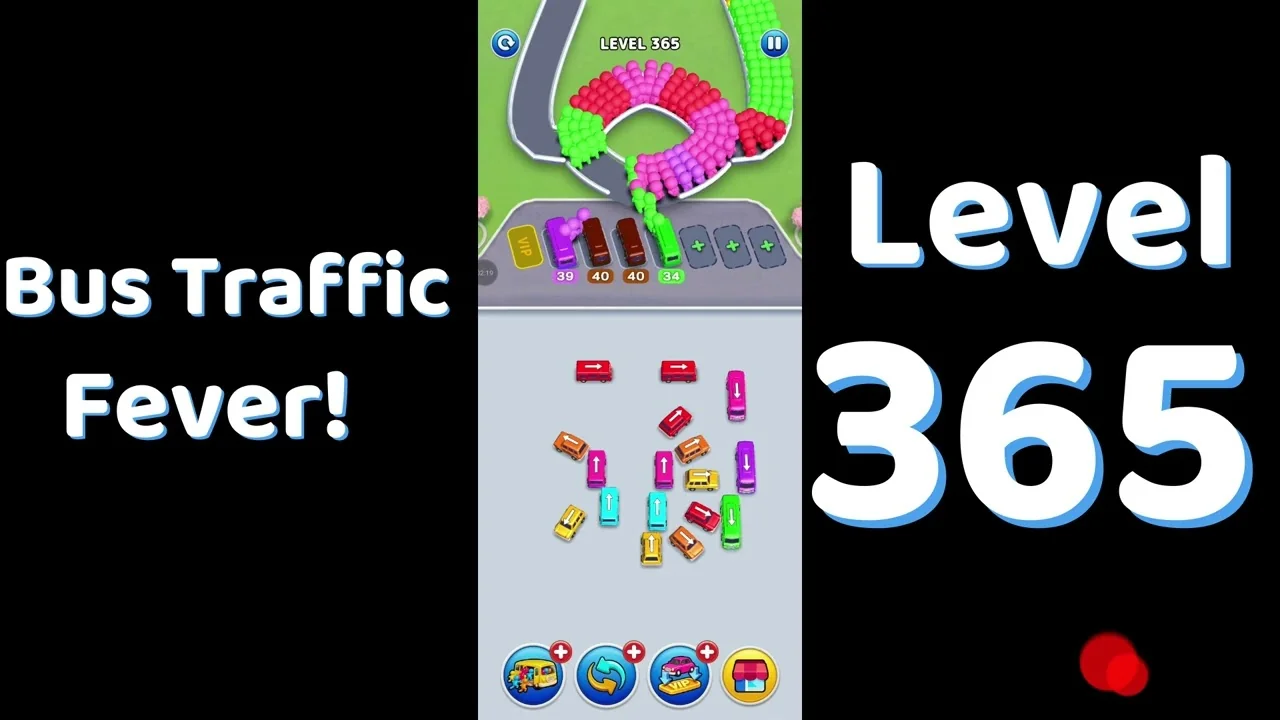 Bus Traffic Fever Level 365 board