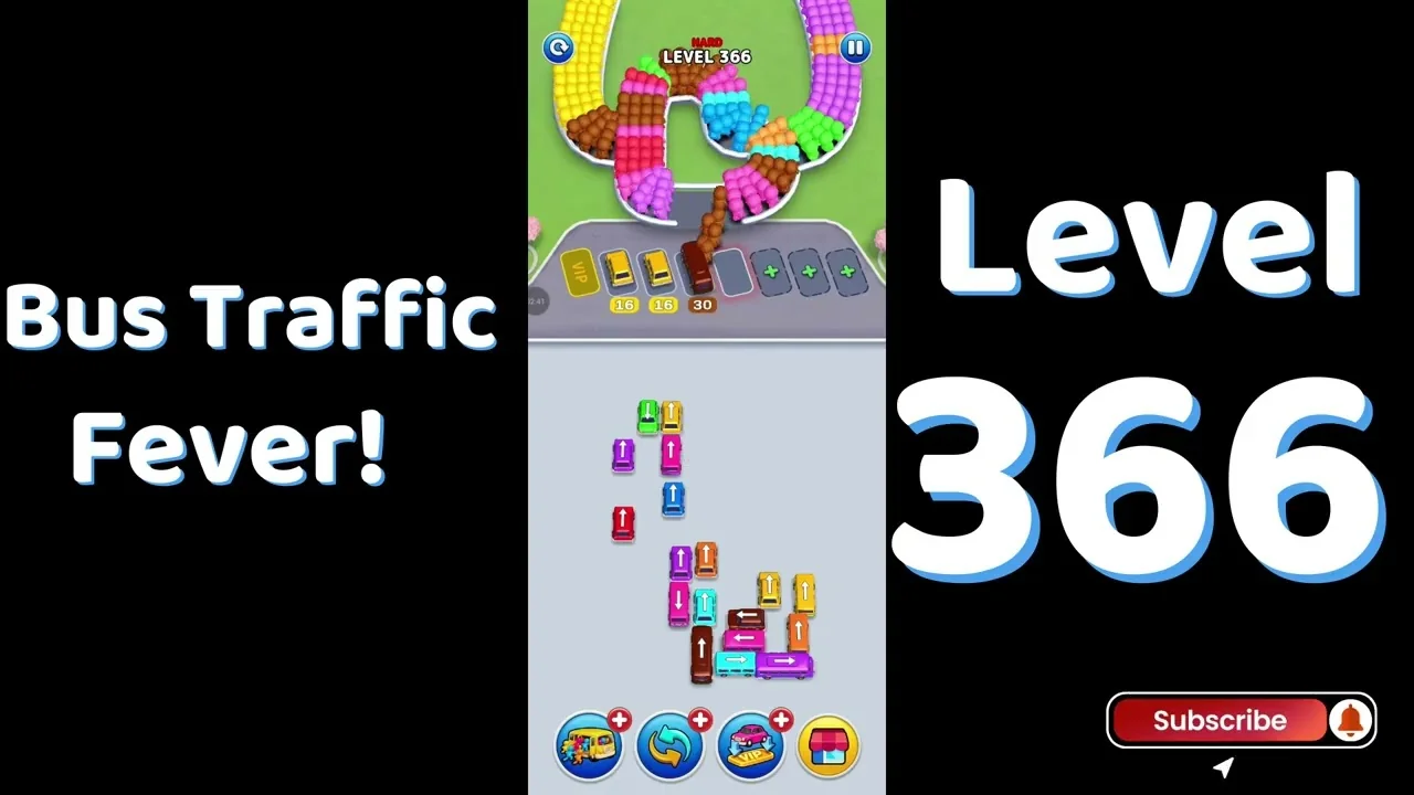 Bus Traffic Fever Level 366 board