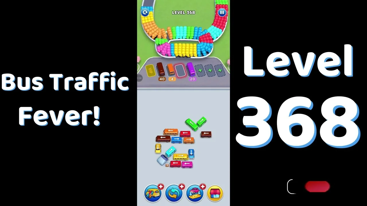 Bus Traffic Fever Level 368 board
