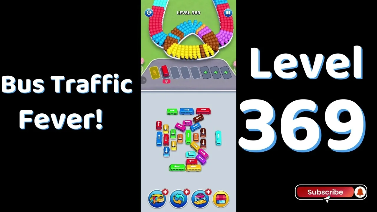 Bus Traffic Fever Level 369 board