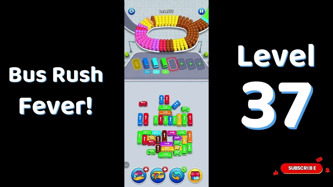 Bus Traffic Fever Level 37 board