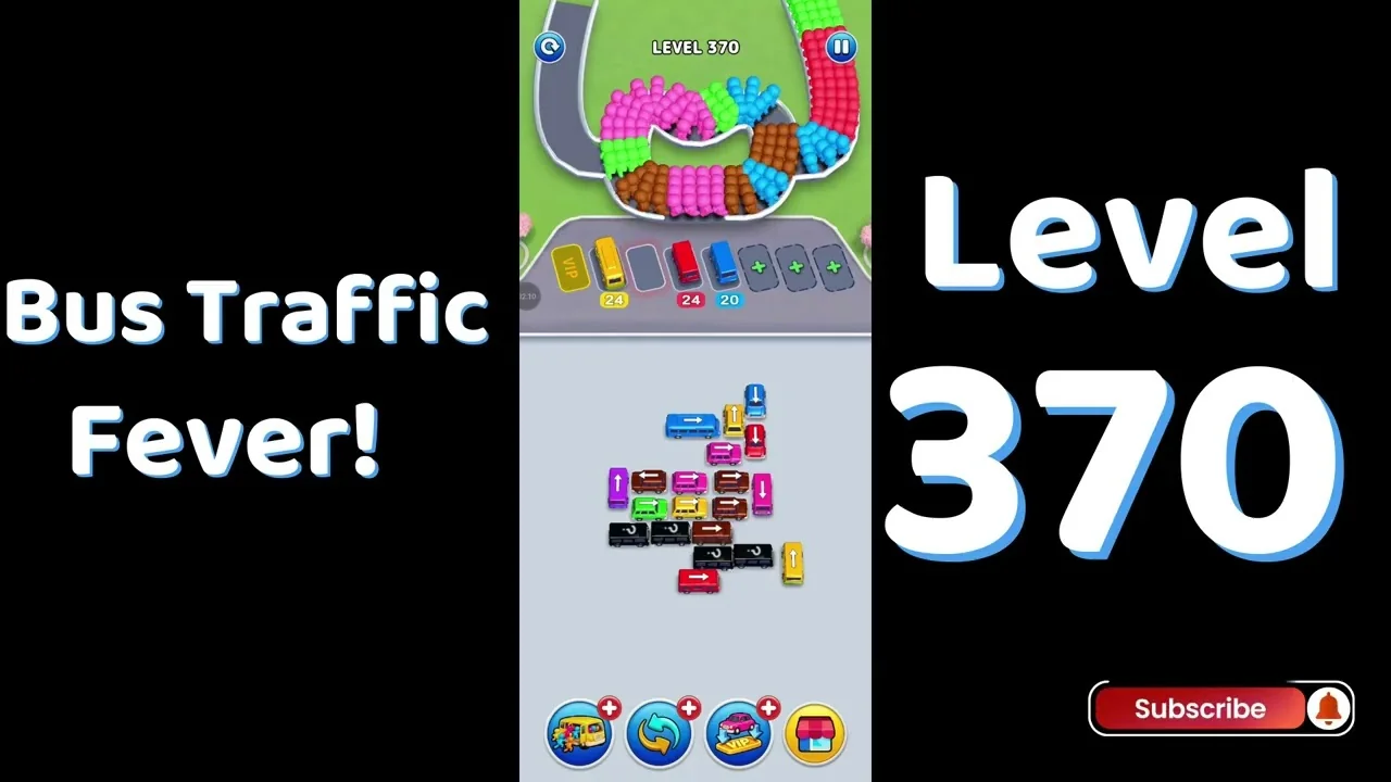 Bus Traffic Fever Level 370 board