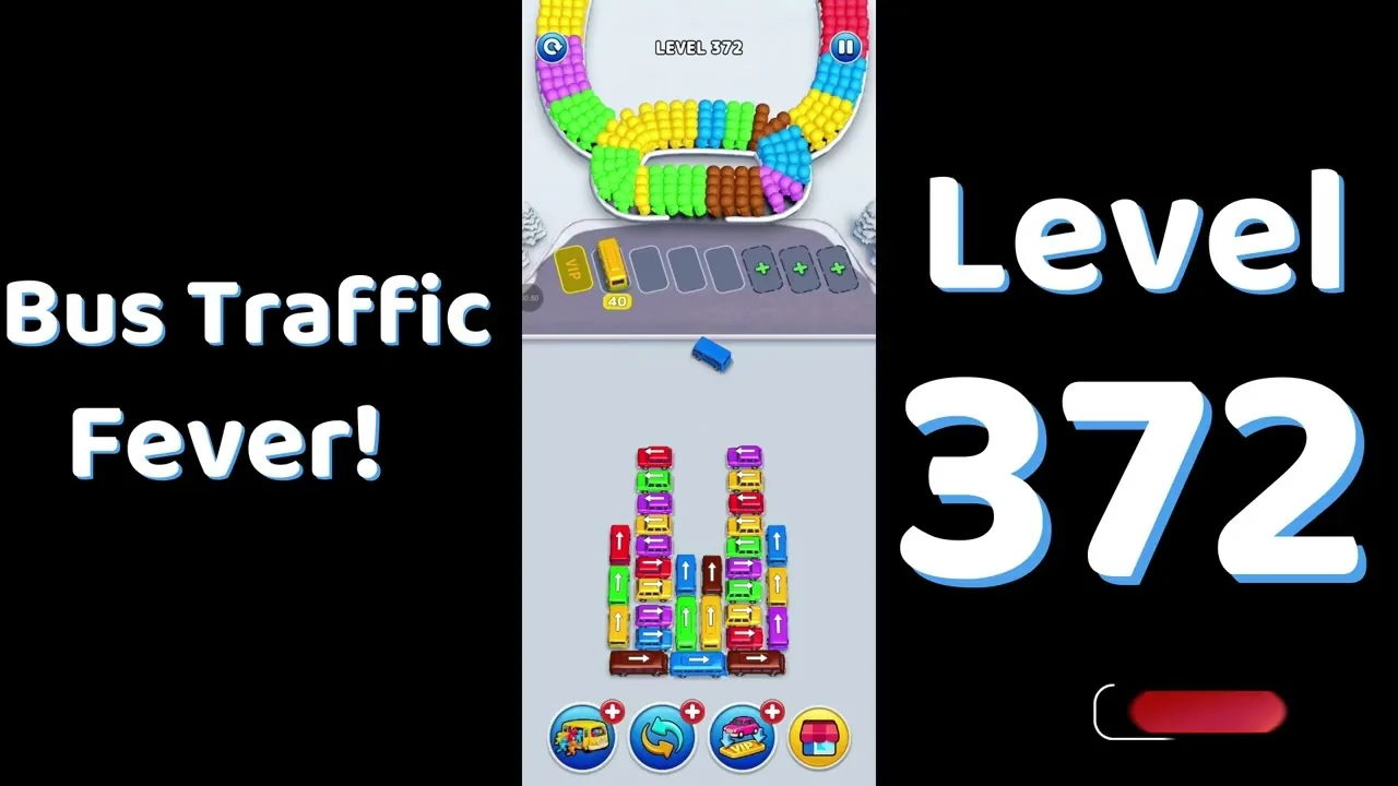 Bus Traffic Fever Level 372 board