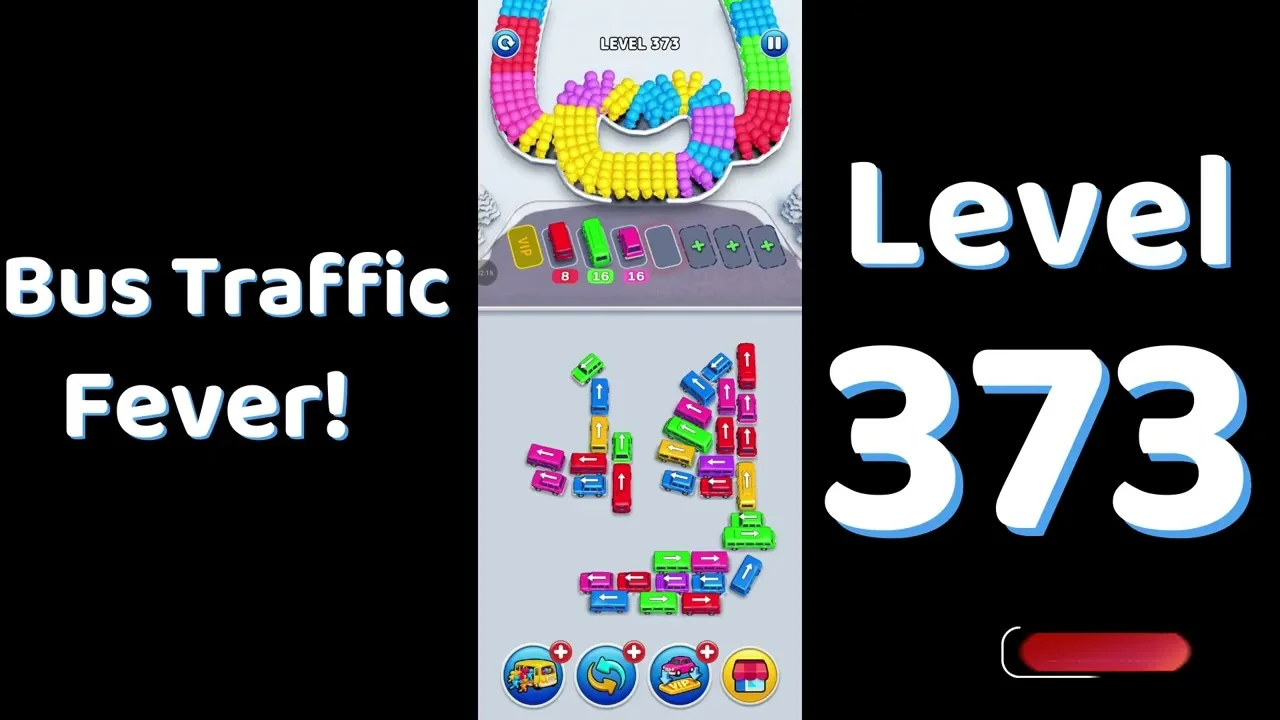 Bus Traffic Fever Level 373 board