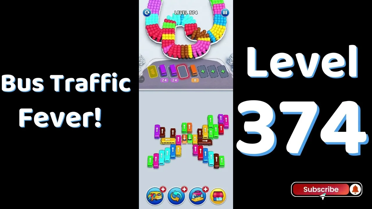 Bus Traffic Fever Level 374 board