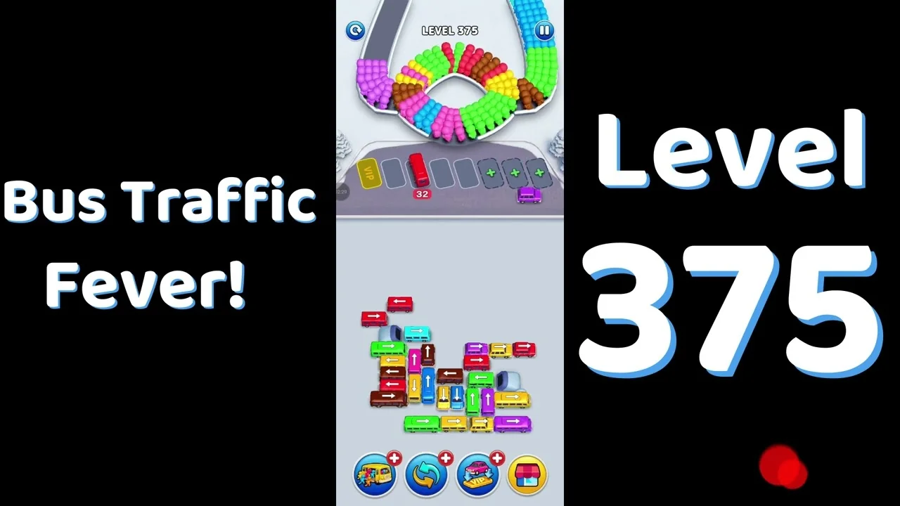 Bus Traffic Fever Level 375 board