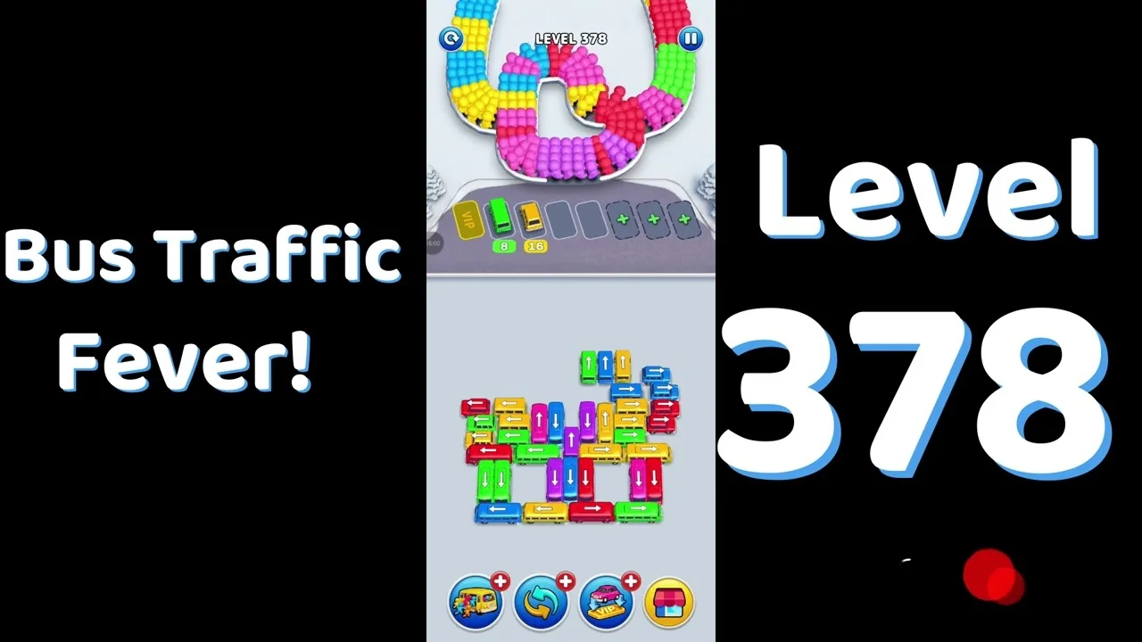 Bus Traffic Fever Level 378 board